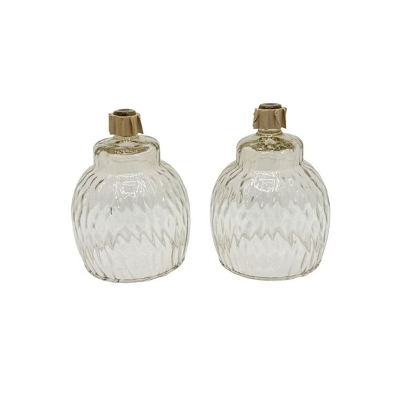 Home Interiors Diamond Optic Peg Votive Candle Holders 1214 BL Set of 2 - Picture 9 of 14
